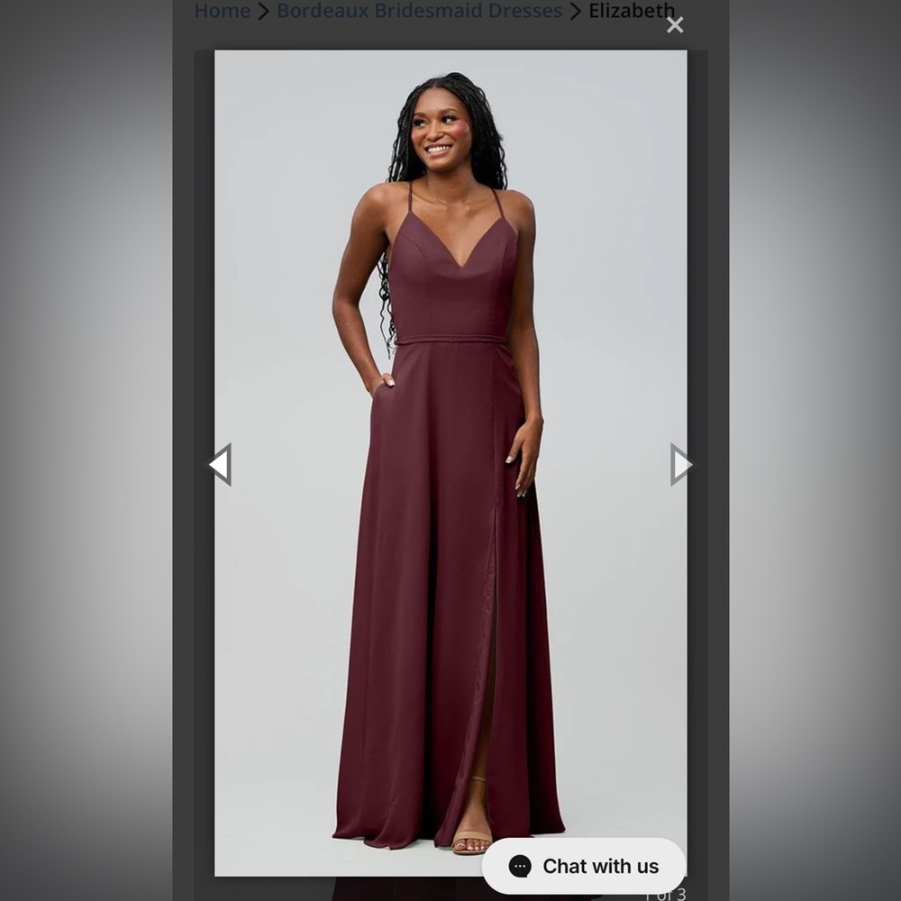 KENNEDY BLUE 
COLOR: Bordeaux 
Style: Elizabeth 
Size: 0